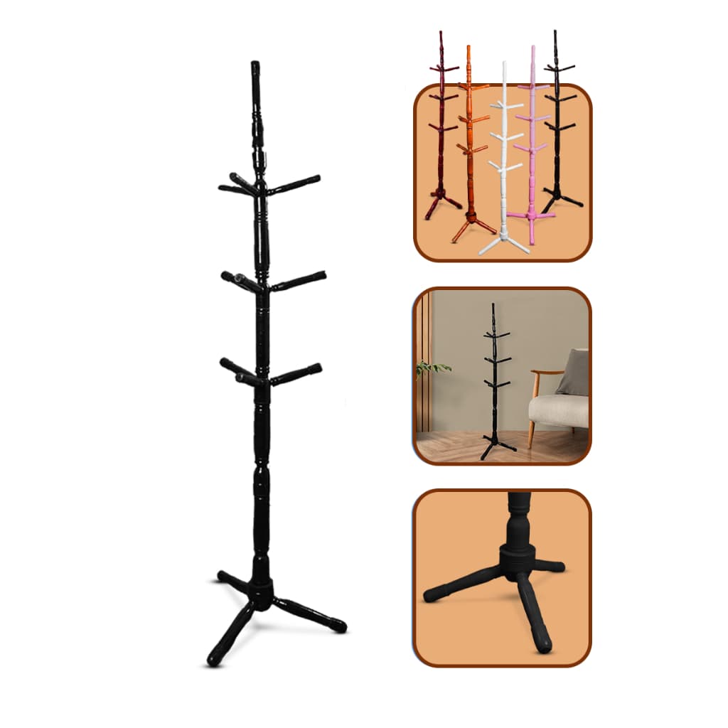 CABIDEIRO MANCEBO DE CHAO ARARA DE ROUPAS 10 GANCHOS DE MADEIRA CABIDEIRO DE MADEIRA BONE BOLSA