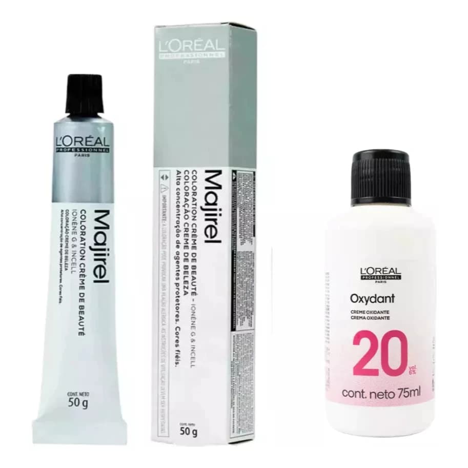 Kit Loreal Majirel Tinta Escolher A Cor + Ox 20 Vol 90ml