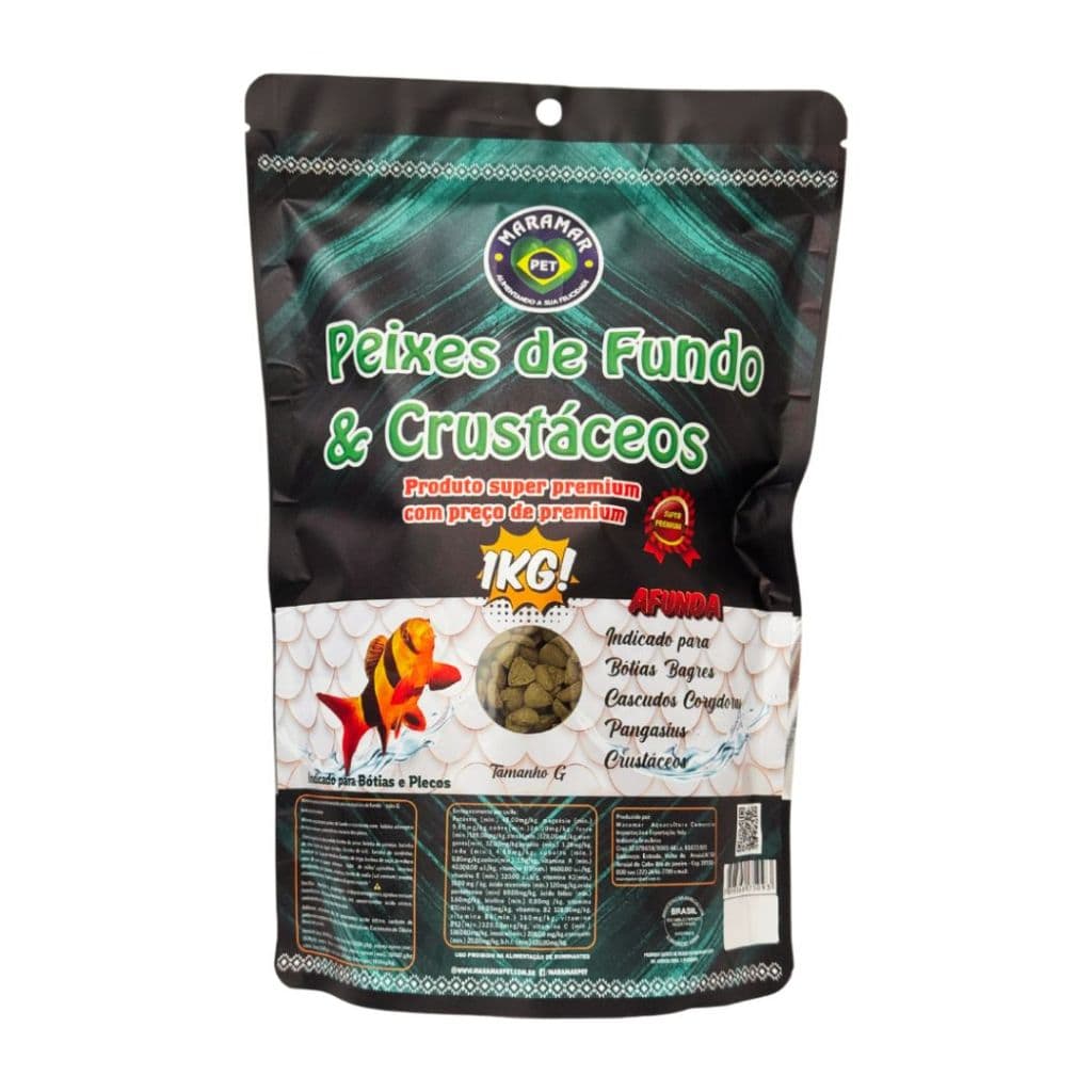 Ração Para Peixes de Fundo e Crustáceos Tabs G 1000g Maramar