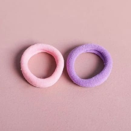 kit de 2 Xuxinhas pequenas coloridas para cabelo várias cores