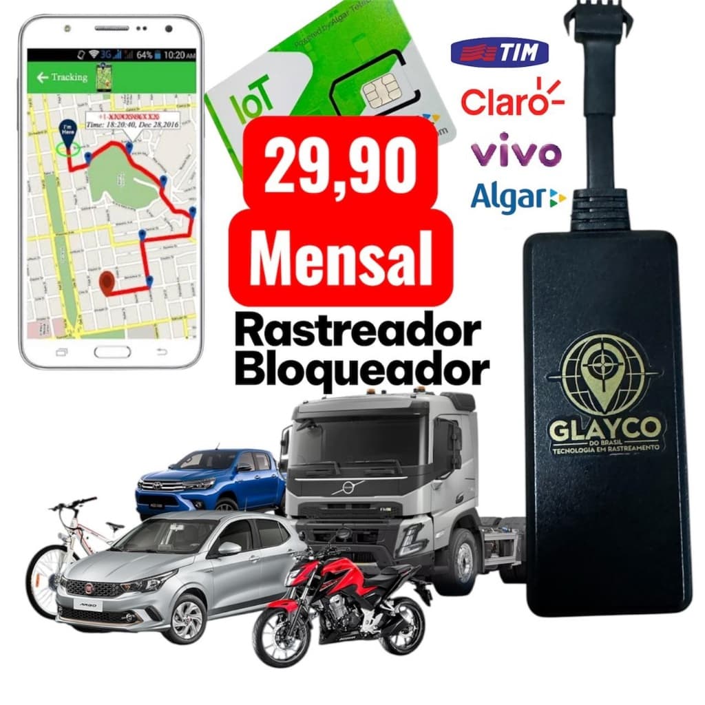Rastreador GPS Para Carro Motocicleta 4G J16 Localizador De Satélite + APP +chip