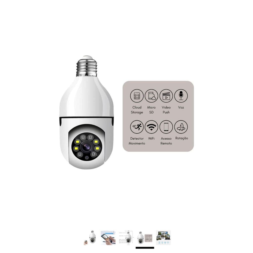 camêra de cabeça inteligente wifi