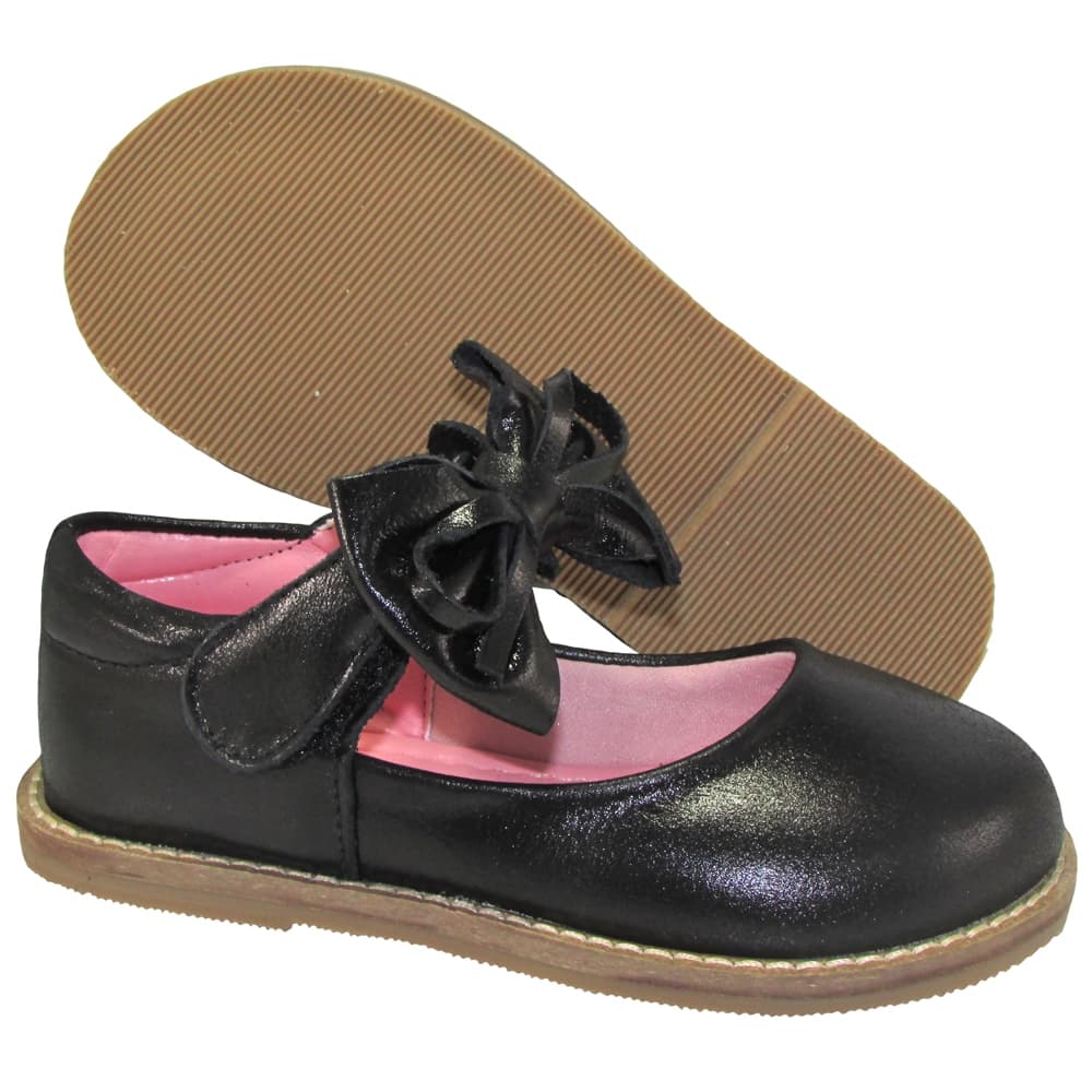 Sapatilha Infantil Menina Salomé Enfeite Laço Fechamento Fácil Casual Sapato Boneca Macia Confort