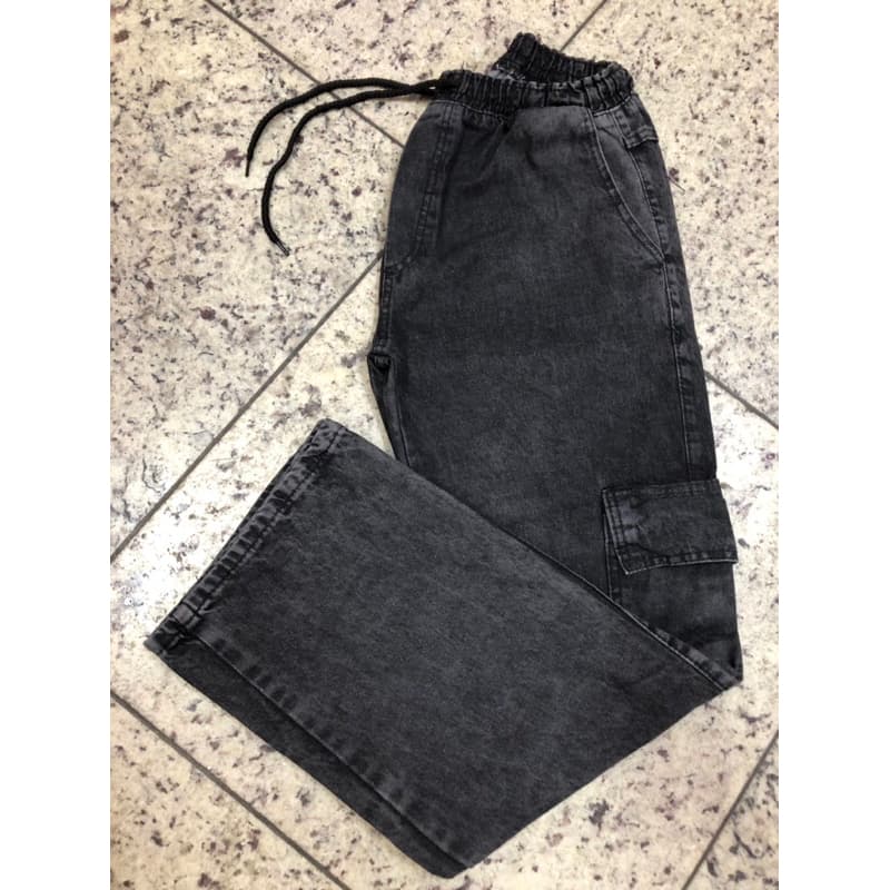 Calça Cargo Jeans Grafite Unissex