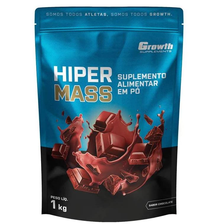 Hiper Mass 1kg - Sabor Chocolate - Morango - Baunilha - GSupplements - Produto Original