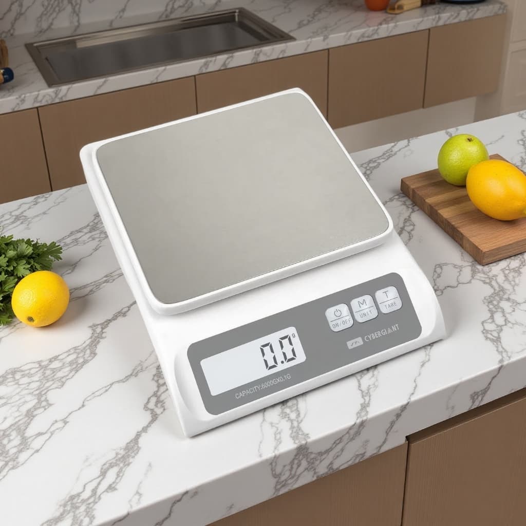 Balança Recarregavel Alta Precisão 0,1g 6kg Cozinha Capacidade Máxima 6 Kg Cor Branco