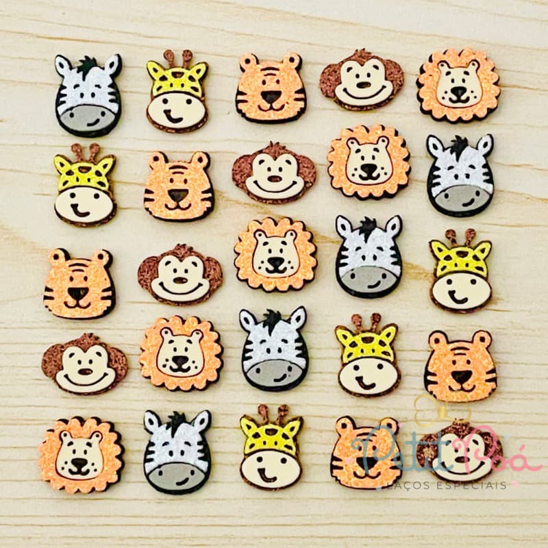 ADESIVO PET MINI SAFARI - BANHO E TOSA (20 UNIDADES)