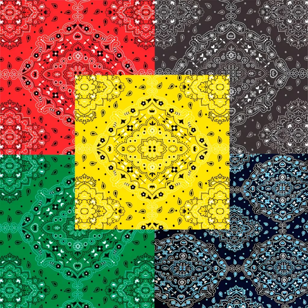 50cm Tecido Tricoline Estampado Mandala Cores 100% Algodão Bandana