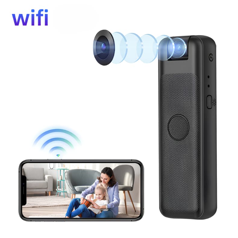 Mini Câmera Portátil Corporal Visão Noturna Gravador de Vídeo Câmeras de Ação