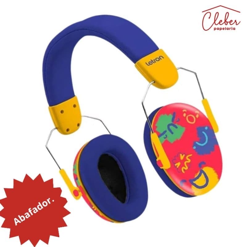 Abafador de Ruídos Infantil para Autista e TDAH Letron Color Joy Leonora – Proteção Auditiva para atípicos