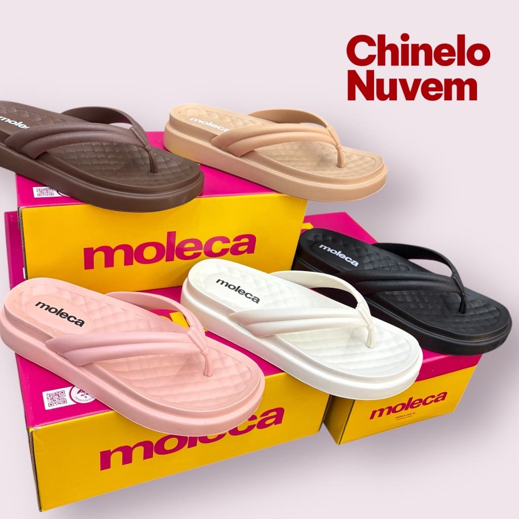 Chinelo NUVEM leve MOLECA eva ORIGINAL lançamento dedo 5544.100
