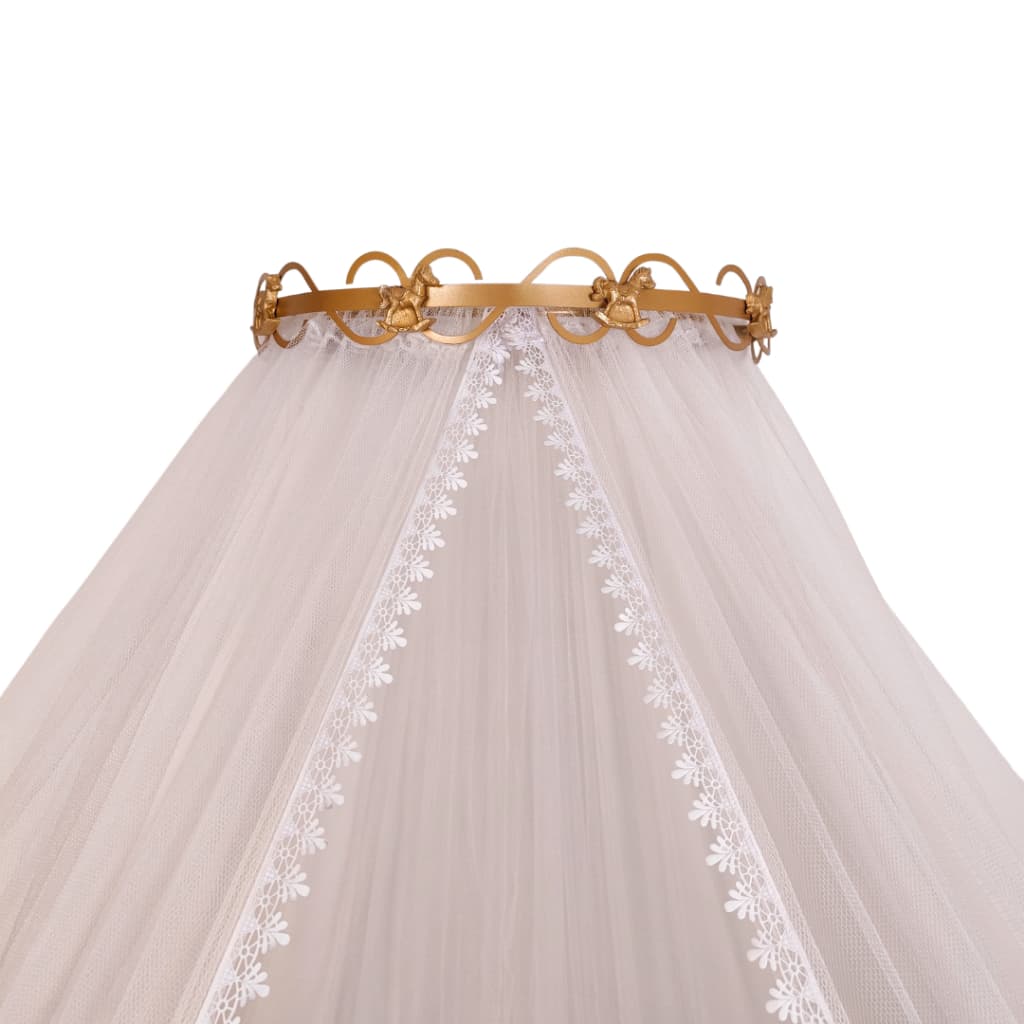 Dossel cavalo com mosquiteiro tule para berço