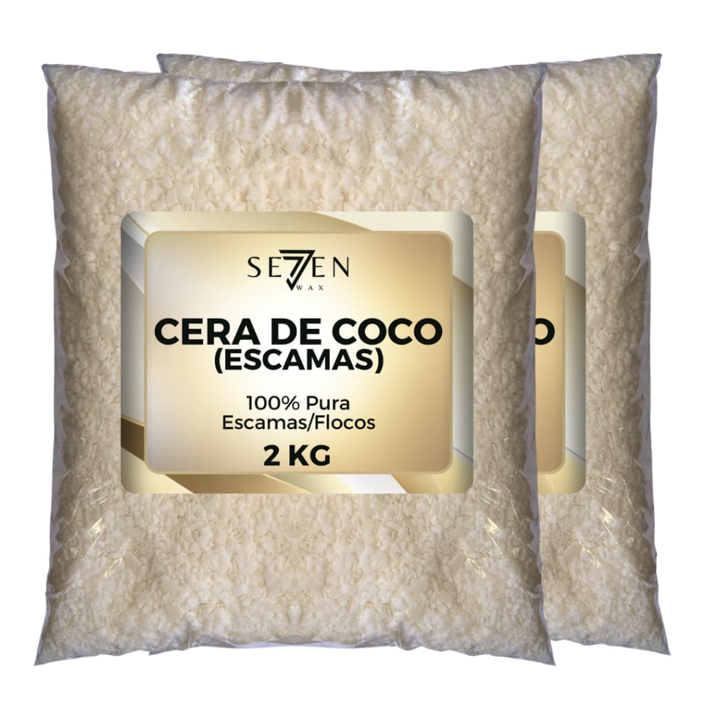 Cera de Coco  Vegetal em Escamas – (Pura) e Pronta para Uso