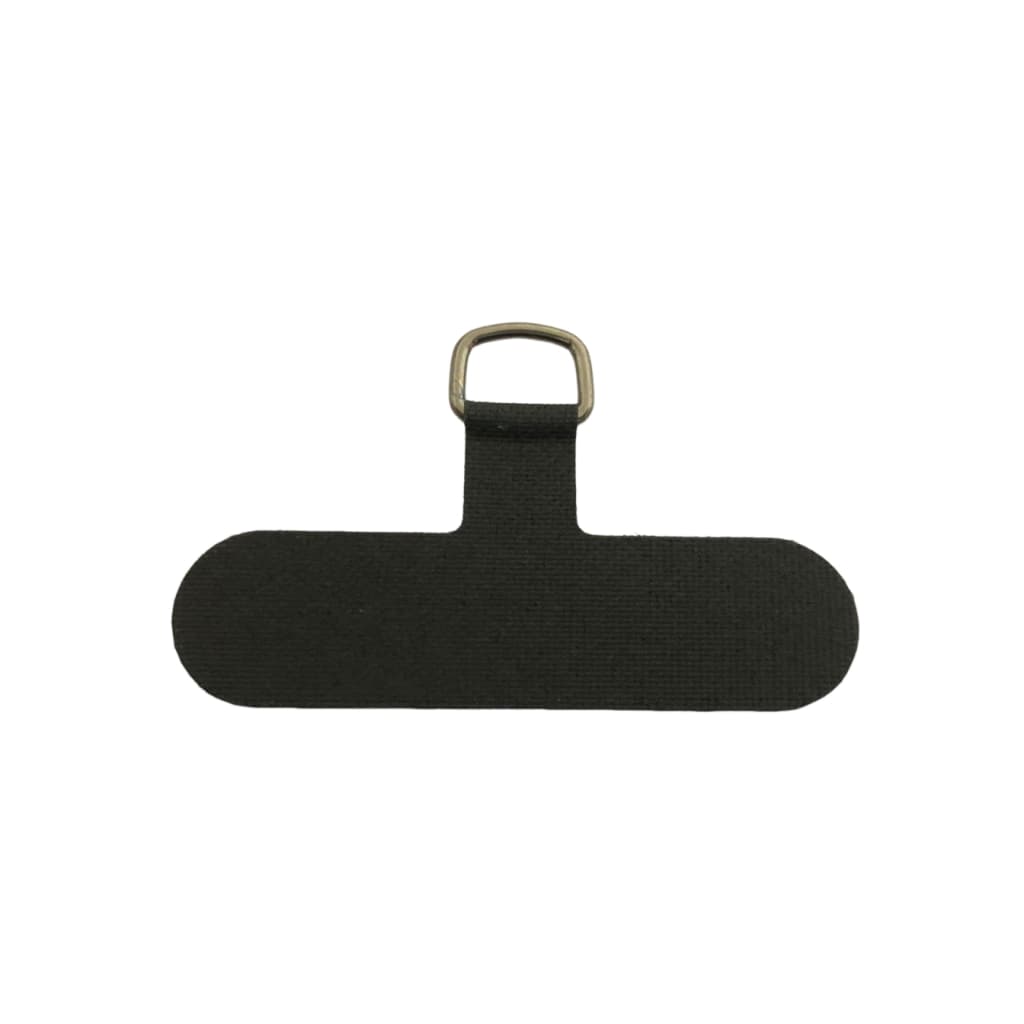 Plaquinha Cartão Nylon Resistente Para Cordão de Celular Alça Croosbody Não Rasga Modelo Novo Preto