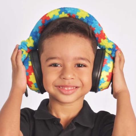 Abafador de ruído Infantil Crianças Autistas, produto aveludado e macio removíveis