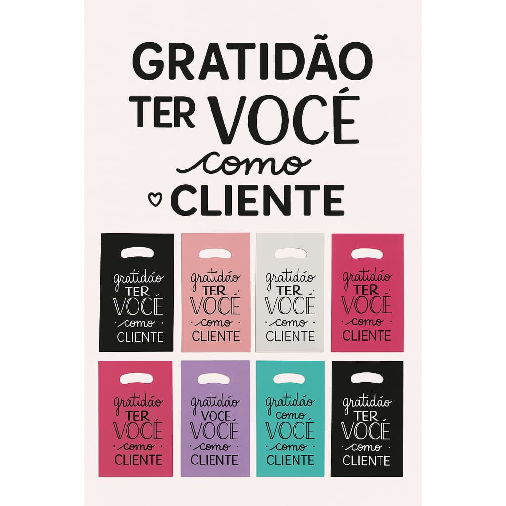 100 SACOLAS COM FRASE - 16x20 20x30 25x35 30x40 40x50 LOJA