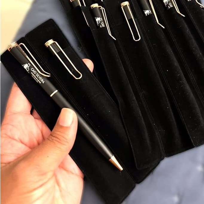 20 - 100 Estojo de Veludo para Canetas