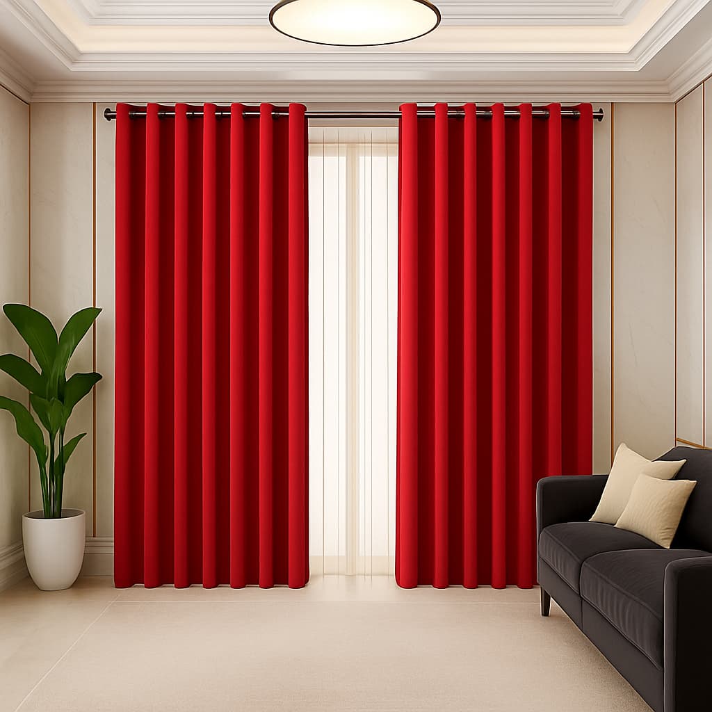 Cortina Corta Luz em Tecido 2,00 x 1,70 Metros Roma Ideal Quarto Sala Escritório Cozinha