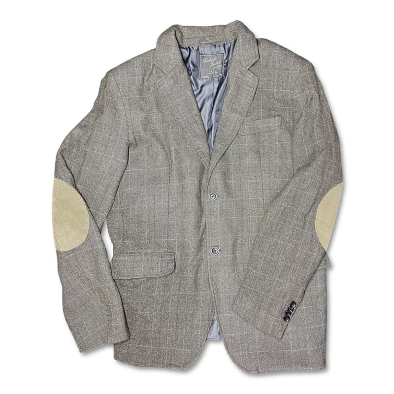 Blazer alfaiataria 100% lã Masculino Richards Xadrez Marrom - Tam 56