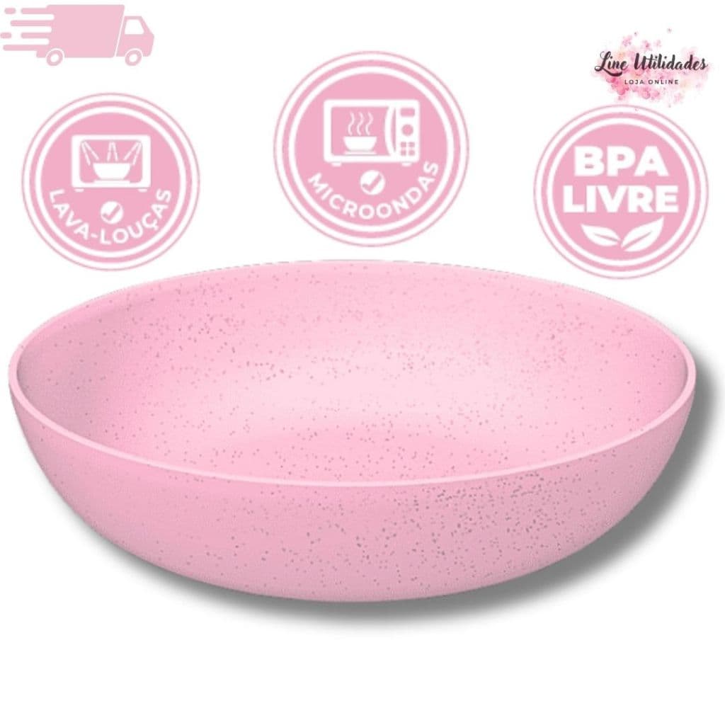 Prato Fundo Helsim 1200ml | Kit 1, 3 ou 6 un | Plástico Resistente, Sem BPA, Cores Sortidas