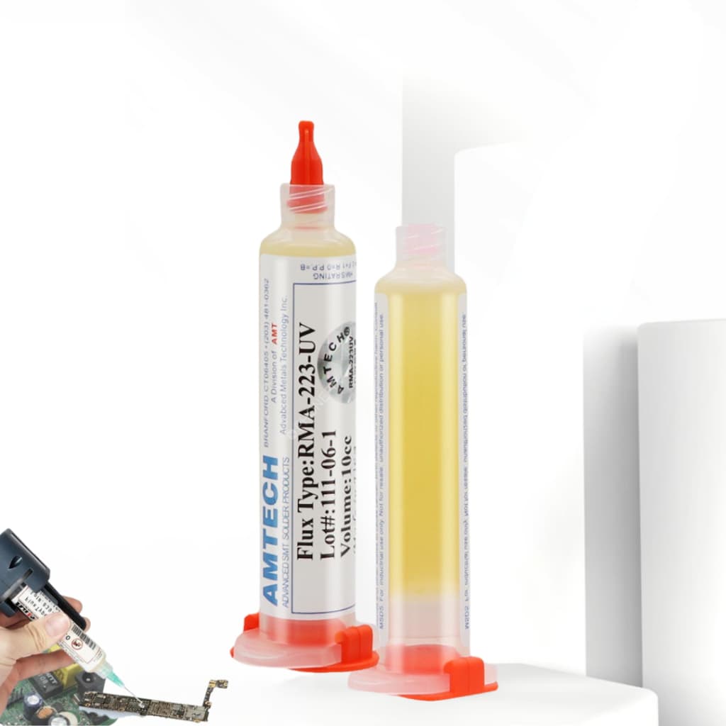 Fluxo De Solda Pastoso Amtech Para Reballing Bga 10cc Rma 223 UV