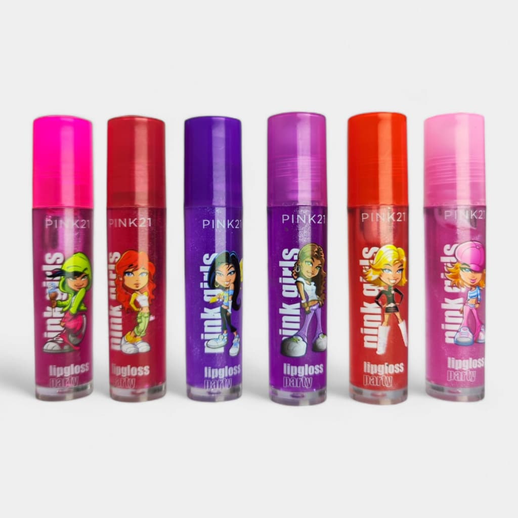 Brilho Gloss Rollon Pink 21 Girls Fruta - 1 Unidade (Escolha)