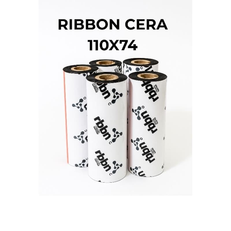 KIT 5 RIBBON CERA 110x74 | P/impressora térmica/zebra, Elgin, argox,e mais