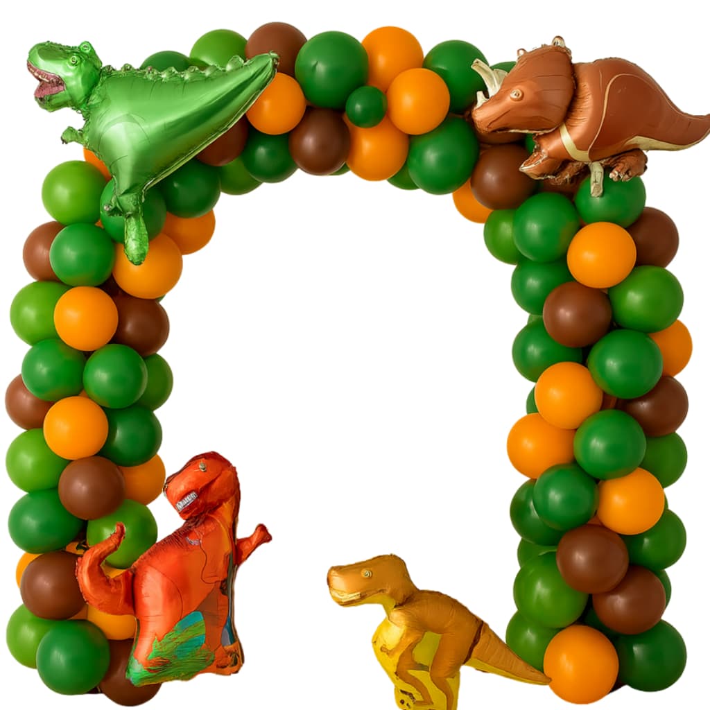 Kit Festa Dinossauro 150 Balão 6,5 Pol Arco Bexiga Decoração Infantil Jurássico Aniversário