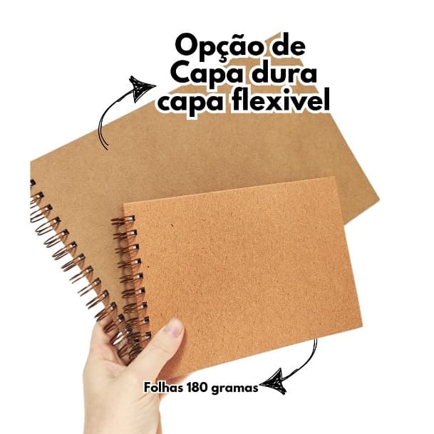 Caderno de Esboços Profissional 180g  Papel Espesso para Arte e Desenho a Lápis A5 OU A4