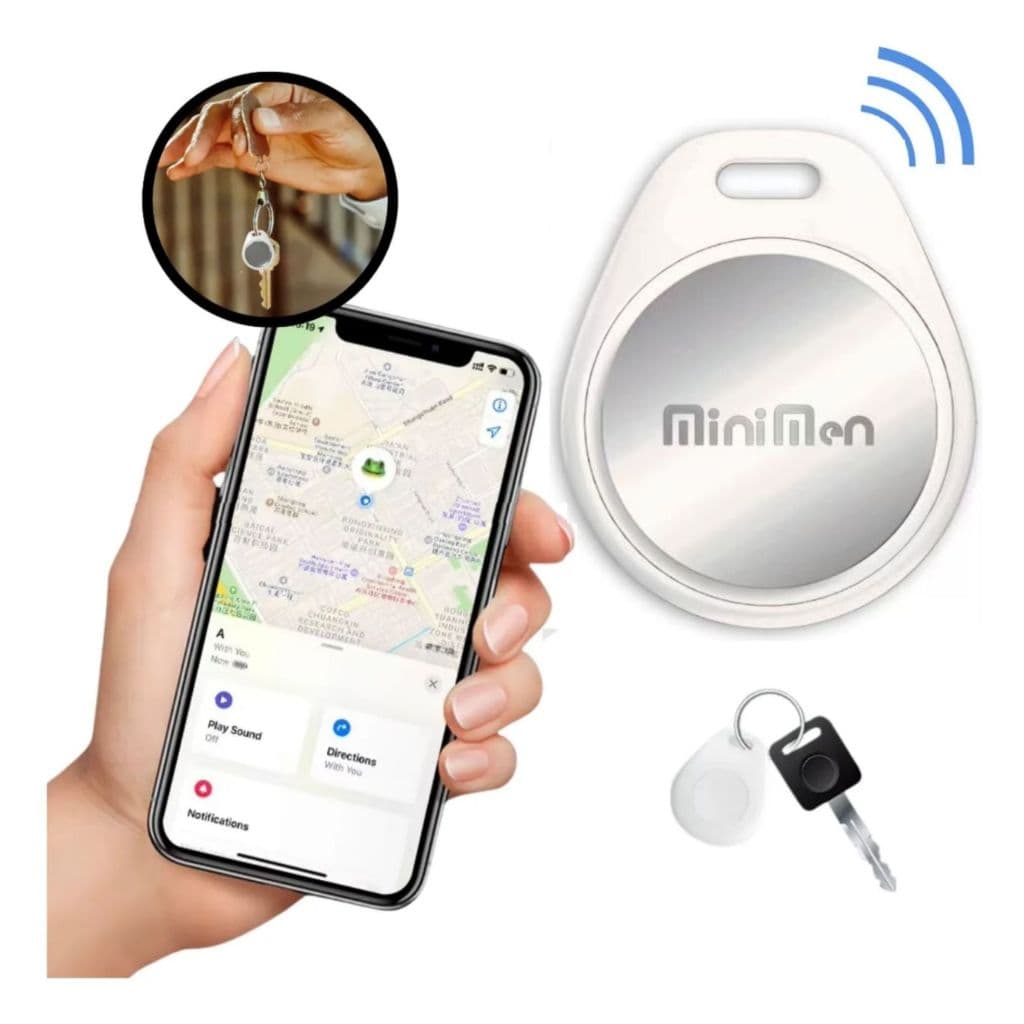 Rastreador Localizador MM-AT08 para Objetos e Pessoas Compatível com iPhone e Android Bluetooth Portátil Antiperda Alarm