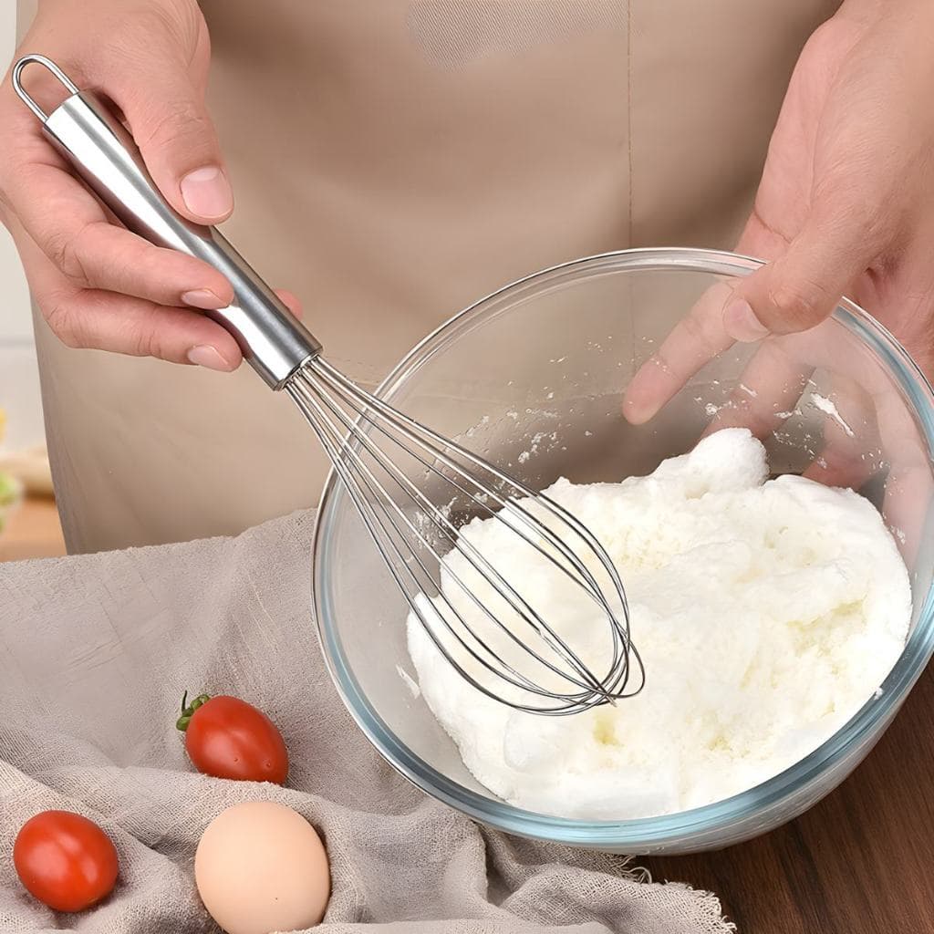 Batedor De Ovos Claras Em Neve Massa de Bolo Fouet Em Aço Inoxidável