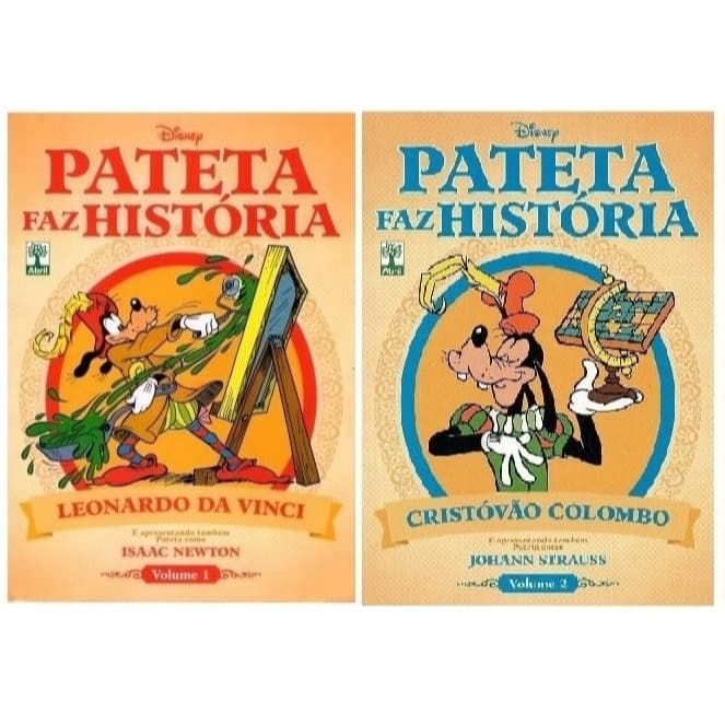 Gibis Pateta Faz História - Editora Abril - Kit Com 2 Volumes