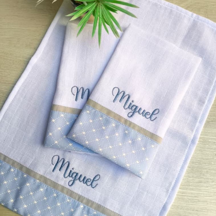 Fralda de Boca Personalizada com nome