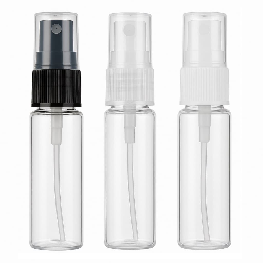 50 frasco spray 15ml pet plástico vazio válvula spray para perfumes