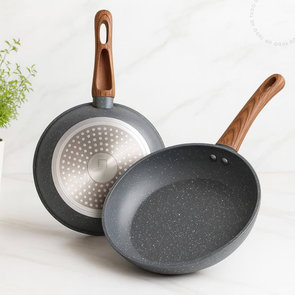 Frigideira Antiaderente Cerâmica Não Gruda Indução Ovos Frita Sem Óleo