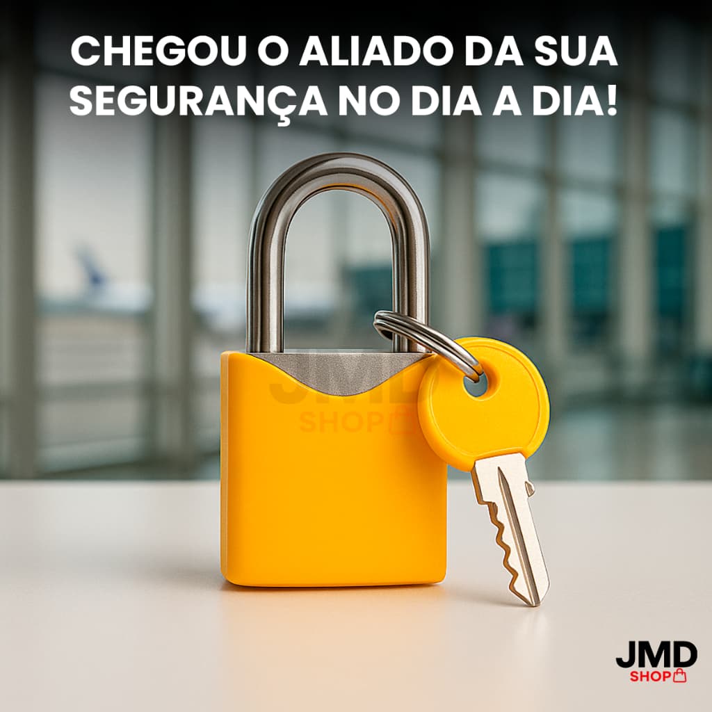 kit 2 Cadeado com Revestimento Colorido e Alta Durabilidade  Ideal para Portas