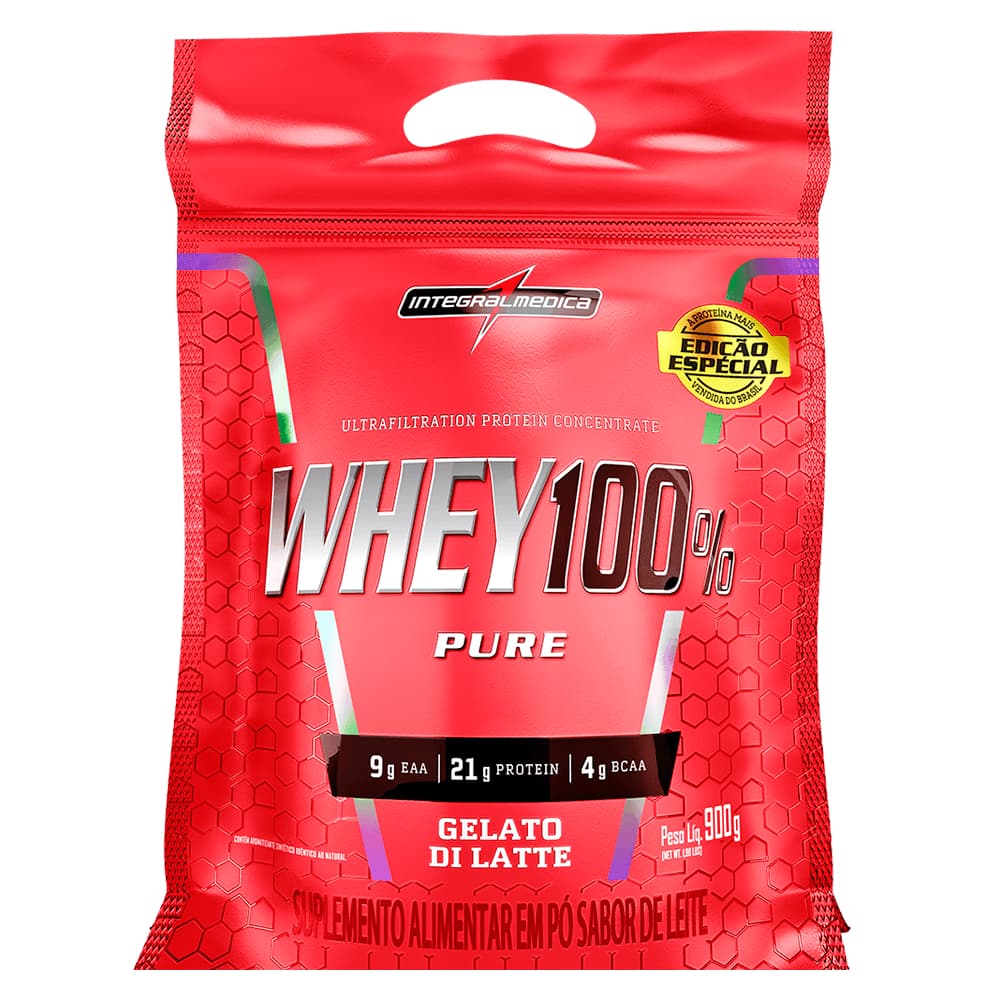 Whey 100% Pure 900g Pouch  Integralmedica