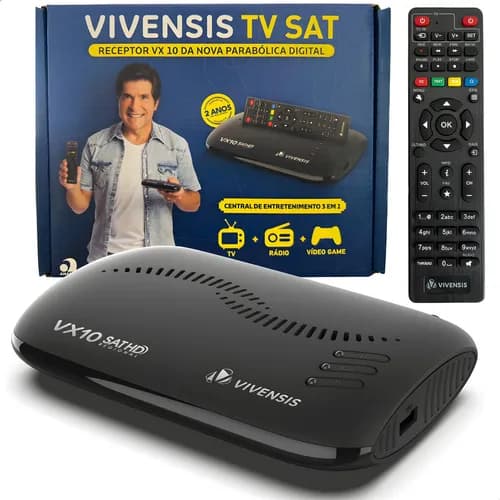 Receptor Digital Vivensis TV Sat VX10 Canais Livres