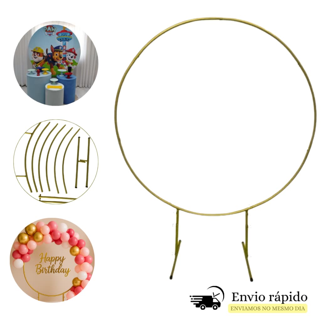 Painel Arco Redondo Desmontável Para Decoração Festa Painel Bexiga 1,50 x 150 cm