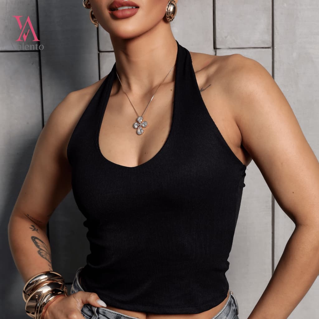 Blusa Feminina Frente Unica Tendência Verão Moda Gringa