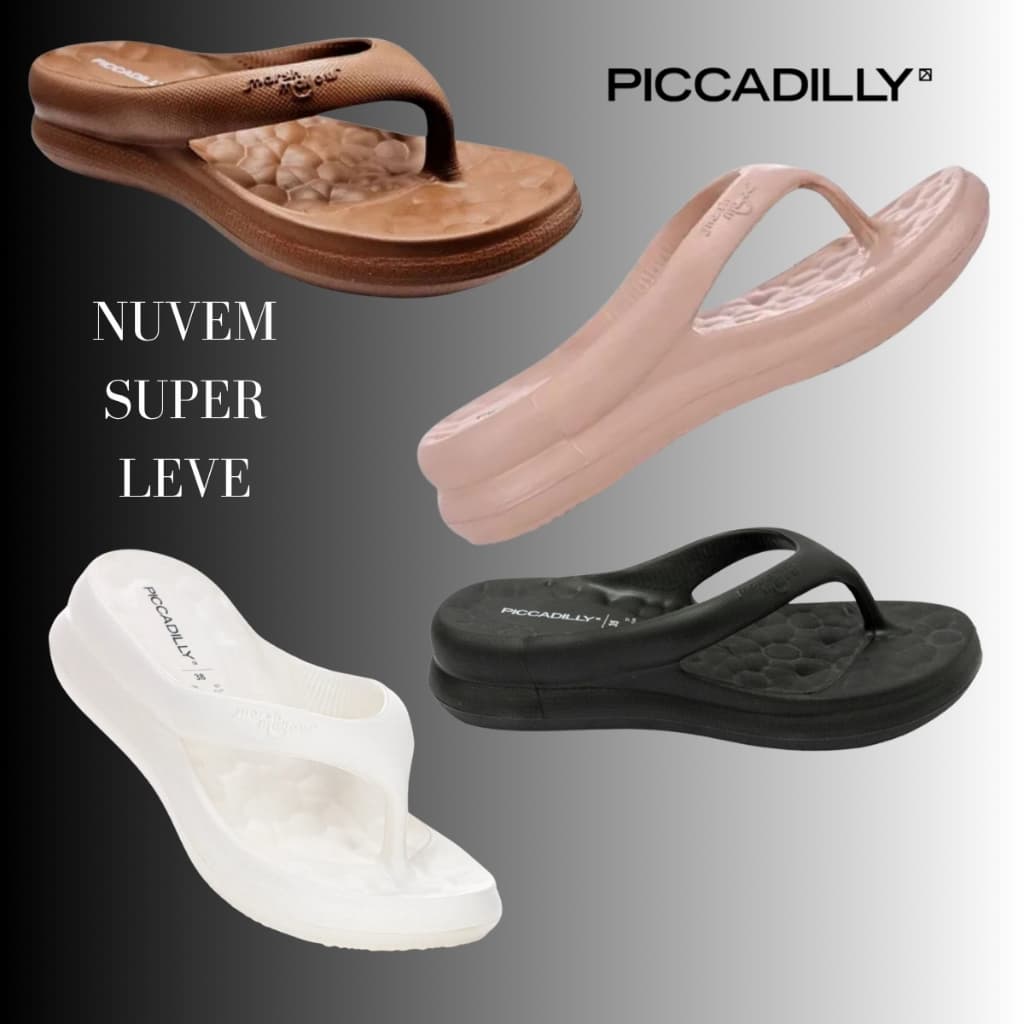 Chinelo Feminino Piccadilly MarshMallow Nuvem Super Leve REF.: C224003