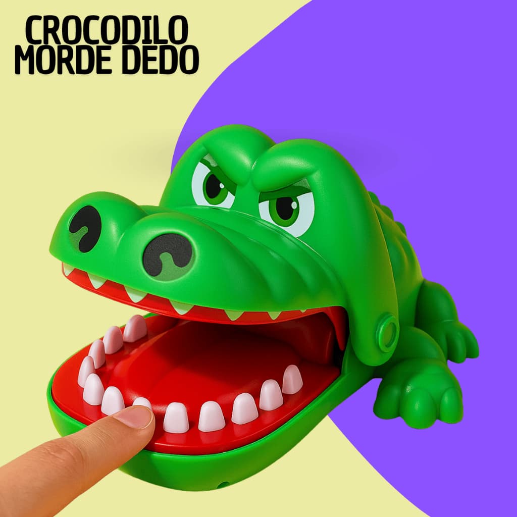 Jacaré Crocodilo Morde Dedo Jogo Brinquedo Infantil Dentista