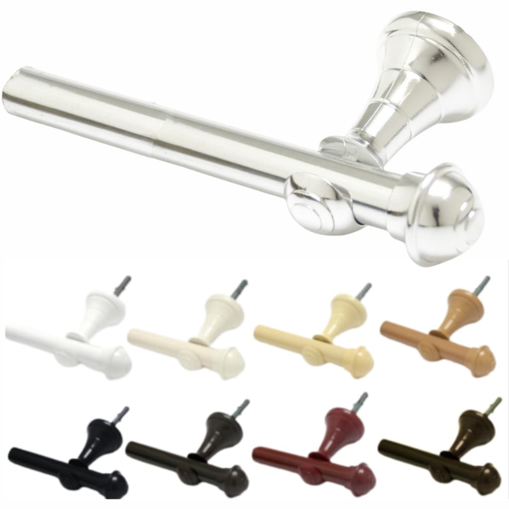 Kit Varão Cortina 2,40 Metros 19mm Varias Cores Simples