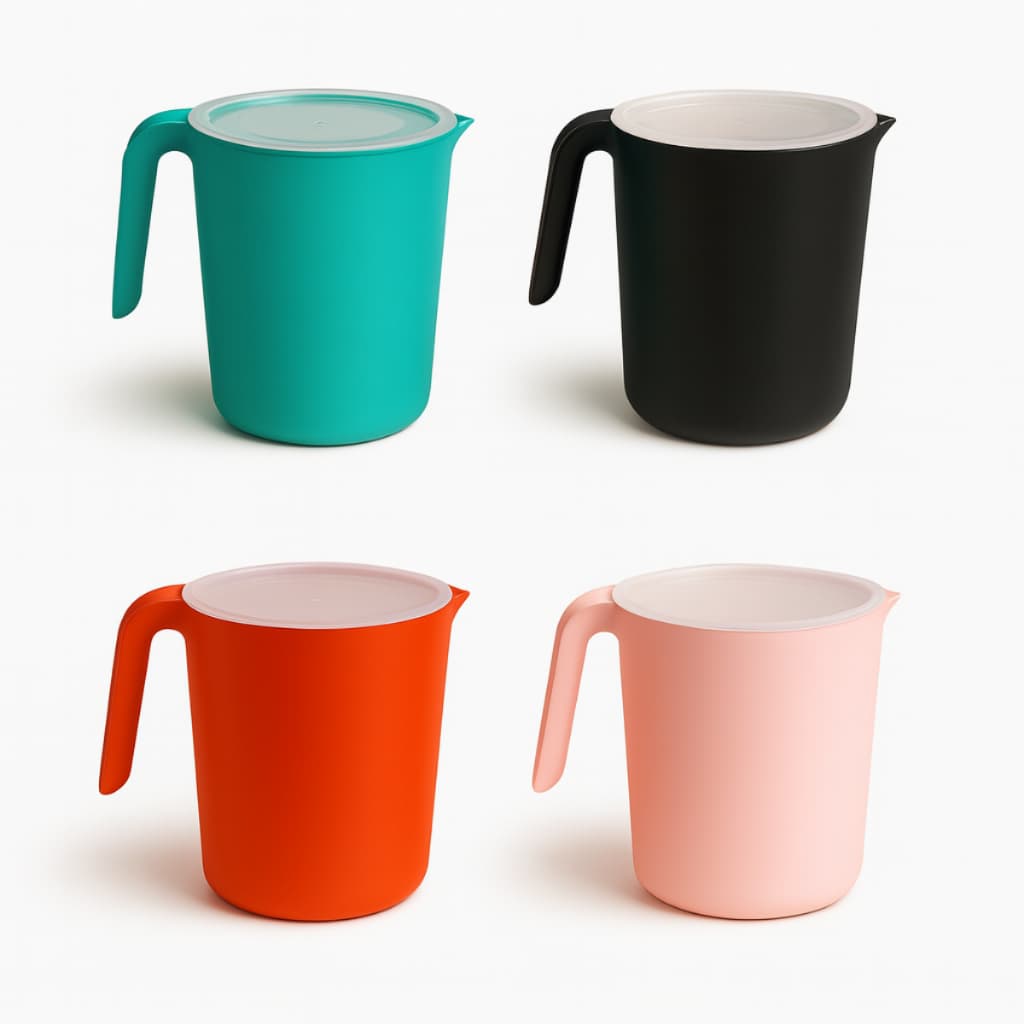 Jarra De Plástico 1800ml Com Tampa Prática E Funcional