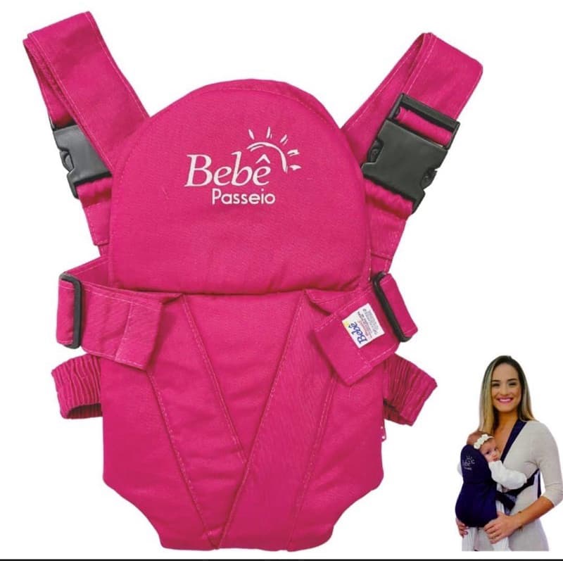 Canguru Ergonômico Bebe Carregador Passeio conforto Mae 15kg