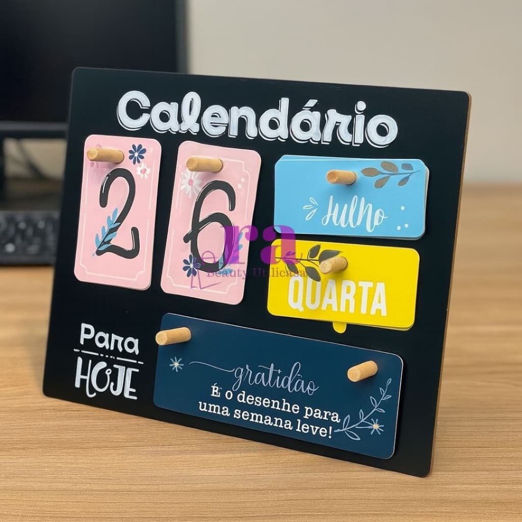 Calendário De Mesa Motivacional Permanente