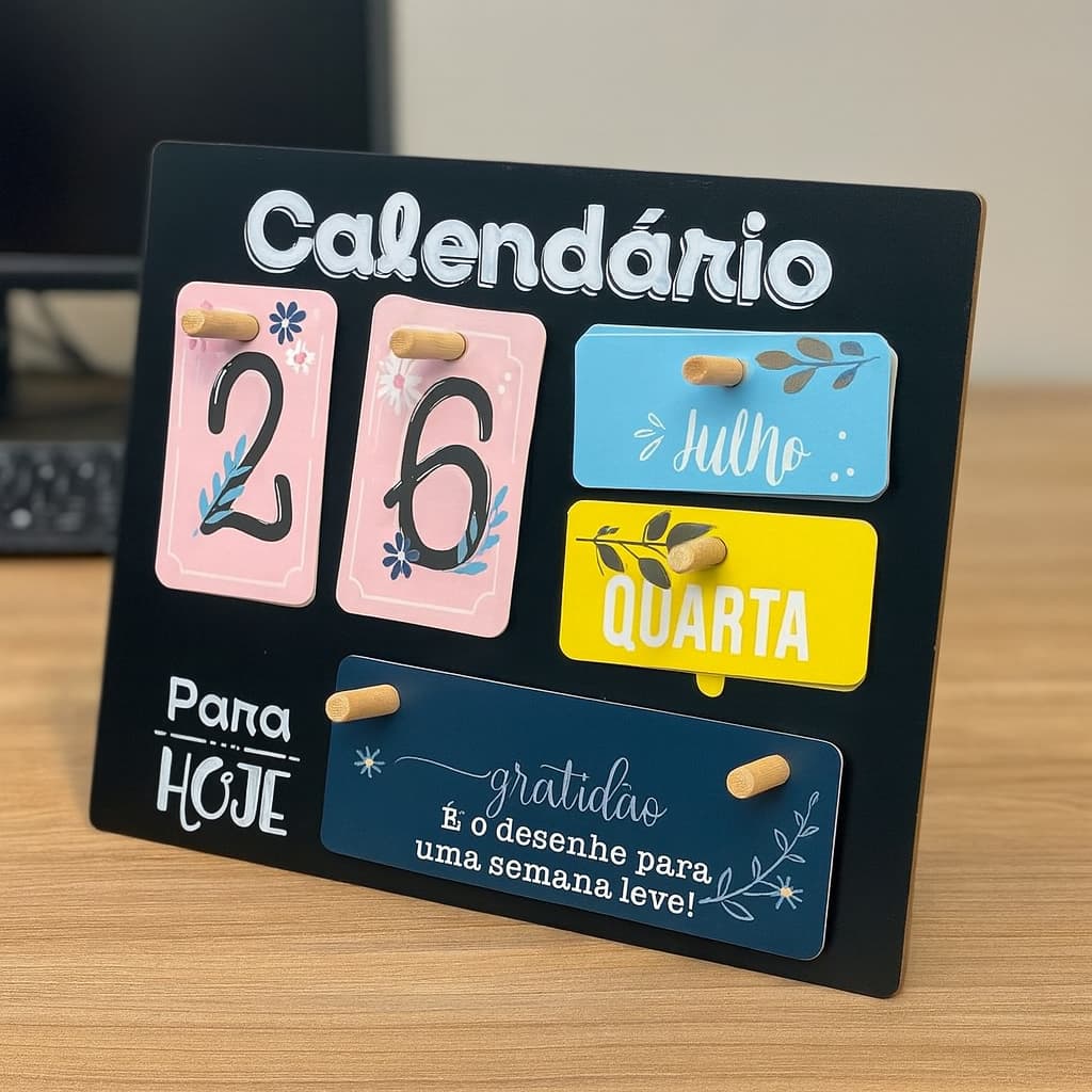 Calendário Motivacional Permanente De Mesa