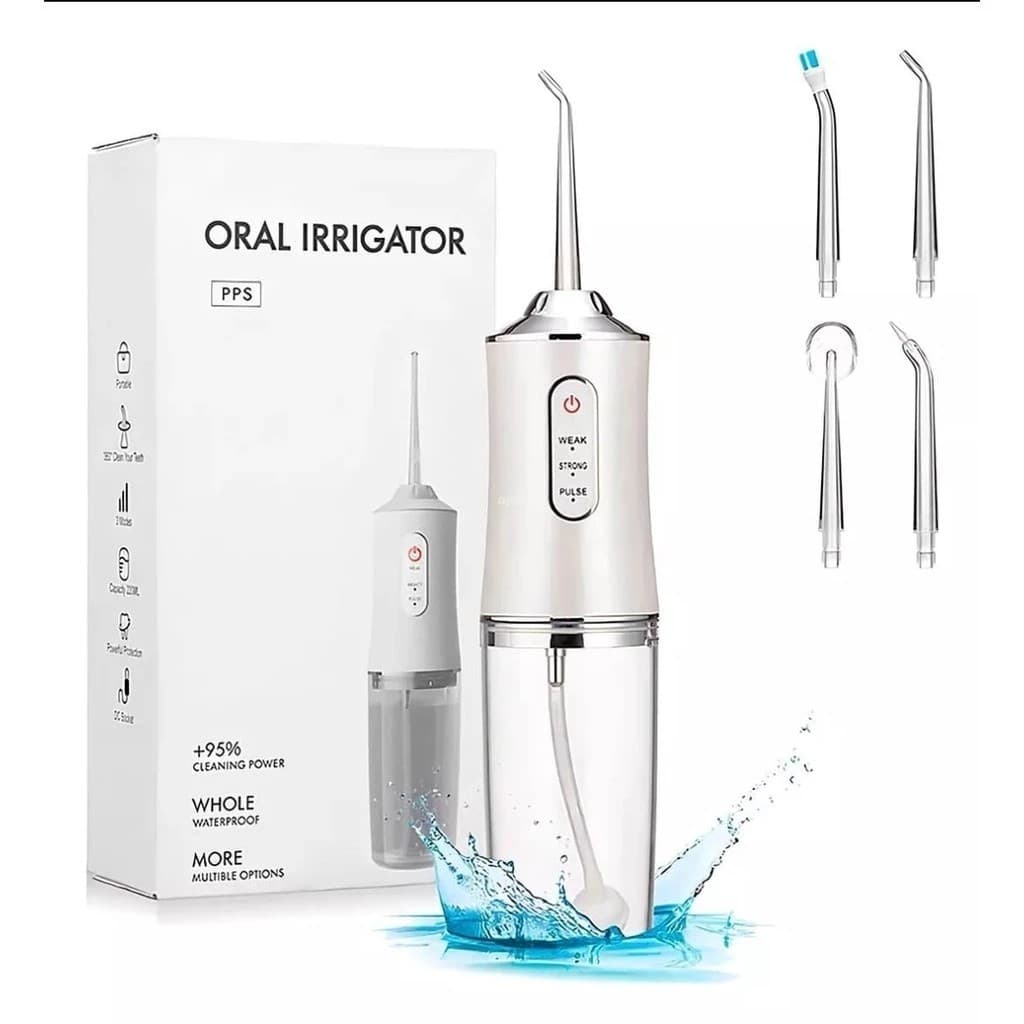 Irrigador Oral Portátil Jato De Água Recarregável