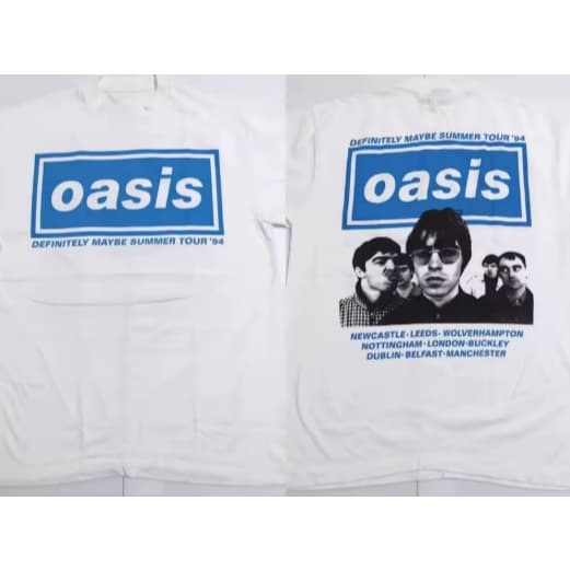 Camiseta Camisa Blusa Algodão Unissex 2025 verão venda quente moda de manga curta oasis tour periférico