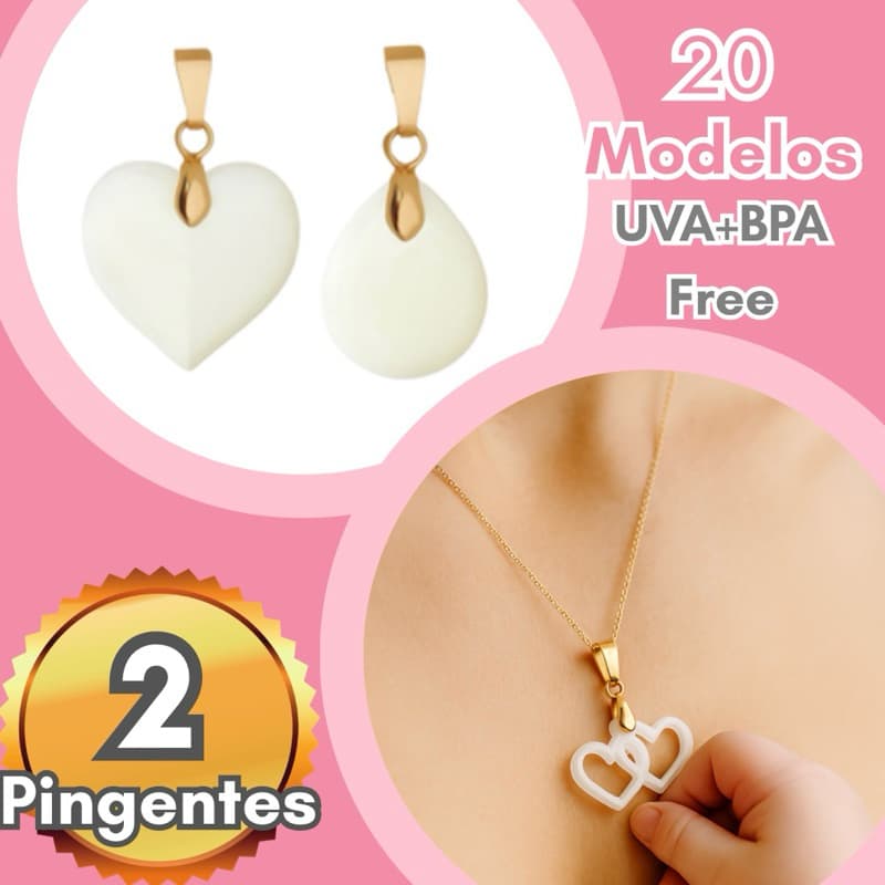 2 Pingentes de Leite Materno / Jóia de Amamentação / Faça você mesmo kit DYE / Lembranças de Mãe / Chá de bebê